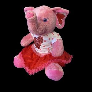 Build-A-Bear Pink Heart Elephant